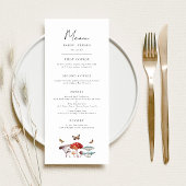 Menu Dîner Mariage Champagne