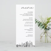 Menu Dîner Mariage Détroit (Debout devant)