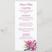 Menu Dîner mariage et Bar Menu-Biss Tropical (Devant)