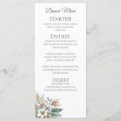 Menu Dîner mariage et Bar Menu-Élégance tropicale (Devant)