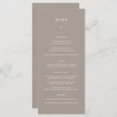 Menu Dîner Mariage Lihue (Devant / Derrière)