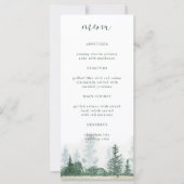 Menu Dîner Mariage Mountain Forest (Devant)