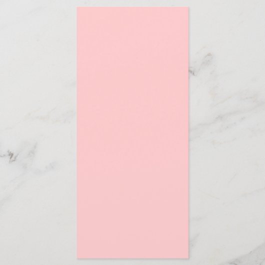 Menu Dîner Mariage personnalisé Simple Peach (Dos)