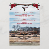 Menu Dîner Masquerade Ranch Glam Quinceañera (Dos)