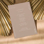 Menu Dîner minimal Mariage Neutre Crème Tan<br><div class="desc">Cette carte de menu minime aux formes arrondies propose un menu pour le dîner ou un menu mariage sur un arrière - plan crème teintée neutre. Parfait pour un mariage moderne ou tout autre événement élégant et simple-chic. Toutes les couleurs de cette carte de menu mariage - arrière - plan...</div>