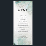 Menu Dîner Ombre Watercolor | VERT<br><div class="desc">Notre Faire-part de mariage Ombre Aquarelle en Vert est imprégné d'un style chic et moderne et d'une texture d'aquarelle luxueuse. Ajoutez vos noms et détails mariages dans le mélange de polices de ce design. Cette suite mariage glamour est une étape incontournable !</div>