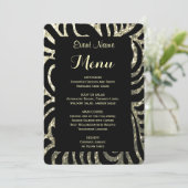 Menu Dîner | Or et noir (Debout devant)