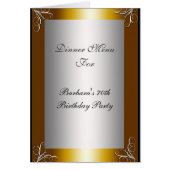 Menu Diner Party le plus populaire (Devant)