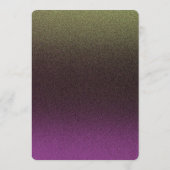 Menu Dîner | Purple et or (Dos)