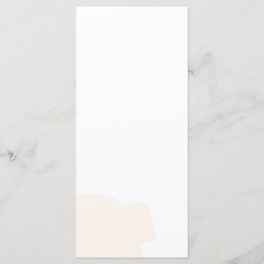 Menu Dîner Rustique Brown Mariage (Dos)