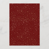 Menu dîner simple Burgundy Graduation Party (Dos)