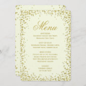 Menu Dinner | Glitter glitter voor goudConfetti (Voorkant / Achterkant)