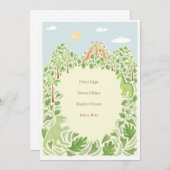 Menu Dino-Mite Party (Devant / Derrière)