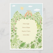 Menu Dino-Mite Party (Voorkant)