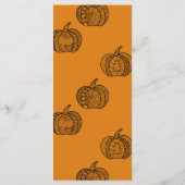 Menu Doodles d'Halloween boho mandala citrouilles Autom (Dos)