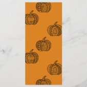Menu Doodles d'Halloween boho mandala citrouilles Autom (Devant)