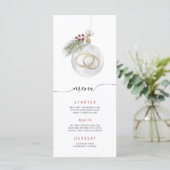 Menu d'ornement de Noël d'hiver (Debout devant)