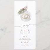 Menu d'ornement de Noël d'hiver (Devant)