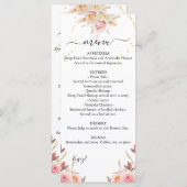 Menu double Dahlia et Mariage Rose (Devant / Derrière)