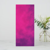 Menu Double Face Fumée Rose Néon – Personnalisable (Debout devant)