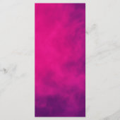 Menu Double Face Fumée Rose Néon – Personnalisable (Devant)