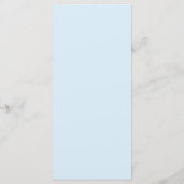 Menu Doublure d'enveloppe Couronne Prince Bleu Argent (Dos)