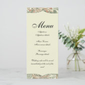 Menu Douce Chèvre Vintage William Morris Chèvrefeuille (Debout devant)
