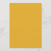 Menu Douche nuptiale jaune et noir (Dos)