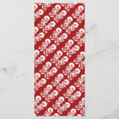 Menu Dragon Oriental chinois du Nouvel An (Dos)