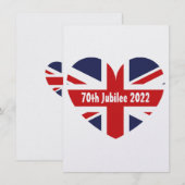 Menu Drapeau britannique du 70e jubilé 2022 (Devant / Derrière)