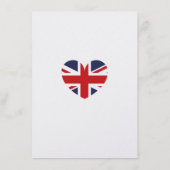 Menu Drapeau britannique du 70e jubilé 2022 (Dos)