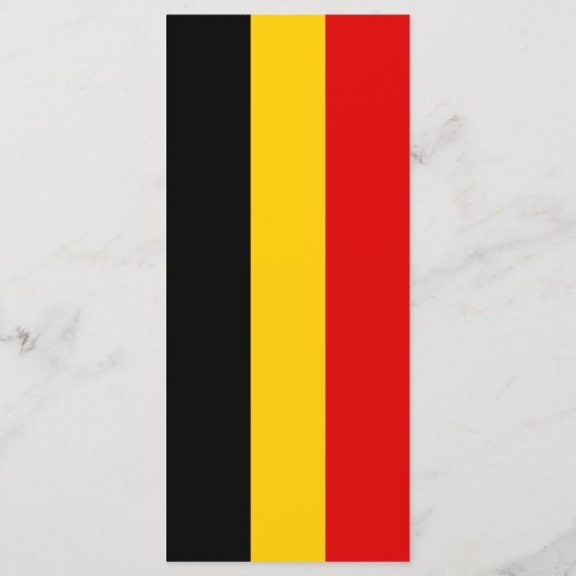 Menu Drapeau de Belgique (Dos)