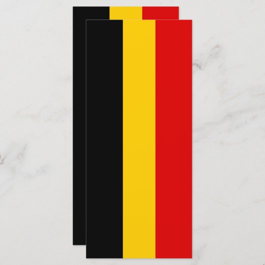 Menu Drapeau de Belgique (Devant / Derrière)