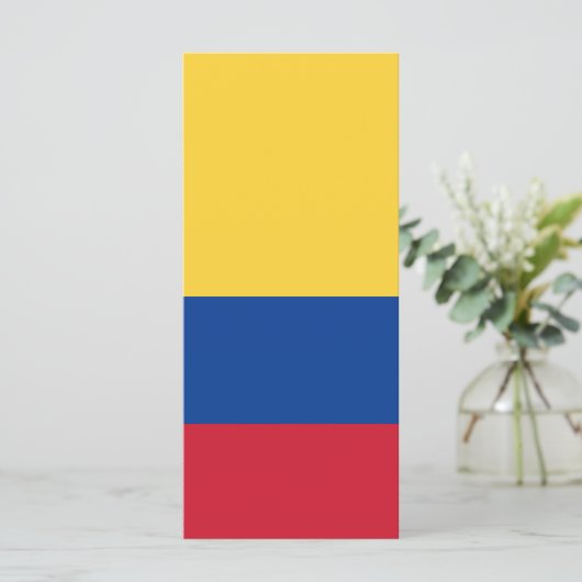 Menu Drapeau de Colombie (Debout devant)