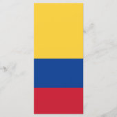 Menu Drapeau de Colombie (Devant)