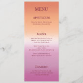 Menu Drapeau de fierté à dégradé de photo de mariage le (Dos)