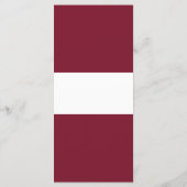 Menu Drapeau de Lettonie (Dos)