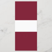 Menu Drapeau de Lettonie (Devant)