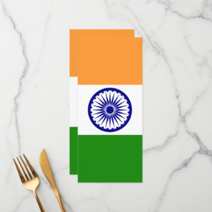 Menu Drapeau de l'Inde