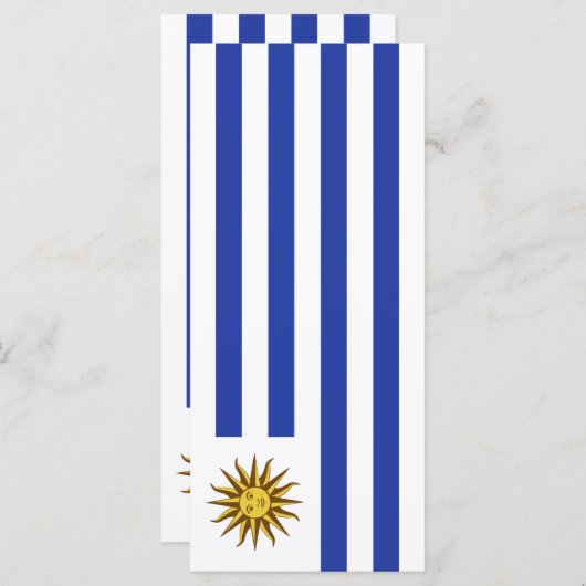 Menu drapeau de l'Uruguay (Devant / Derrière)