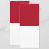 Menu Drapeau de Monaco (Devant / Derrière)