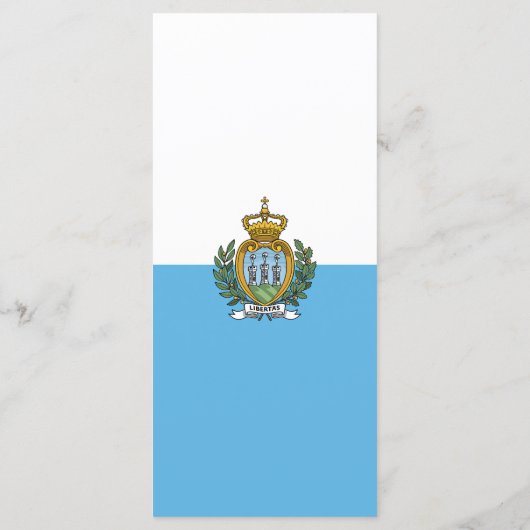 Menu Drapeau de Saint-Marin (Dos)