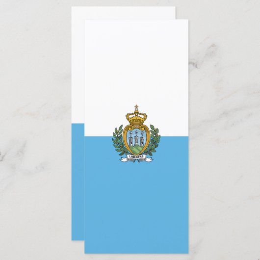 Menu Drapeau de Saint-Marin (Devant / Derrière)