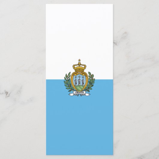 Menu Drapeau de Saint-Marin (Devant)