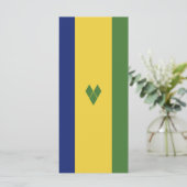 Menu Drapeau de Saint-Vincent-et-les Grenadines (Debout devant)