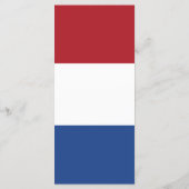 Menu Drapeau des Pays-Bas (Dos)