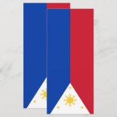 Menu drapeau des Philippines (Devant / Derrière)