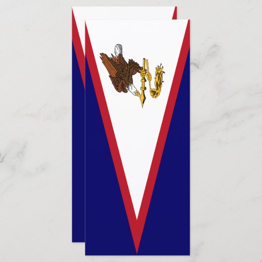 Menu Drapeau des Samoa américaines (Devant / Derrière)