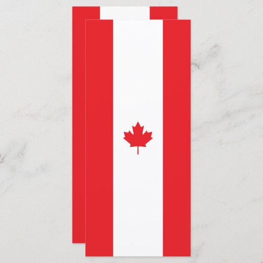 Menu Drapeau du Canada (Devant / Derrière)