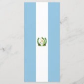 Menu drapeau du Guatemala (Dos)